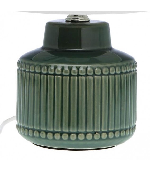 LAMPARA DE SOBREMESA 14 Ø PILCHE CERAMICA VERDE