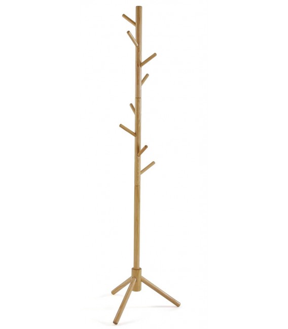 PERCHERO DE PIE 40 Ø PALUGA MADERA PINO NATURAL