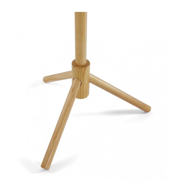 PERCHERO DE PIE 40 Ø PALUGA MADERA PINO NATURAL