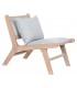 SILLON BAJO 57 X 83 PREFE MADERA NATURAL TELA GRIS CLARO