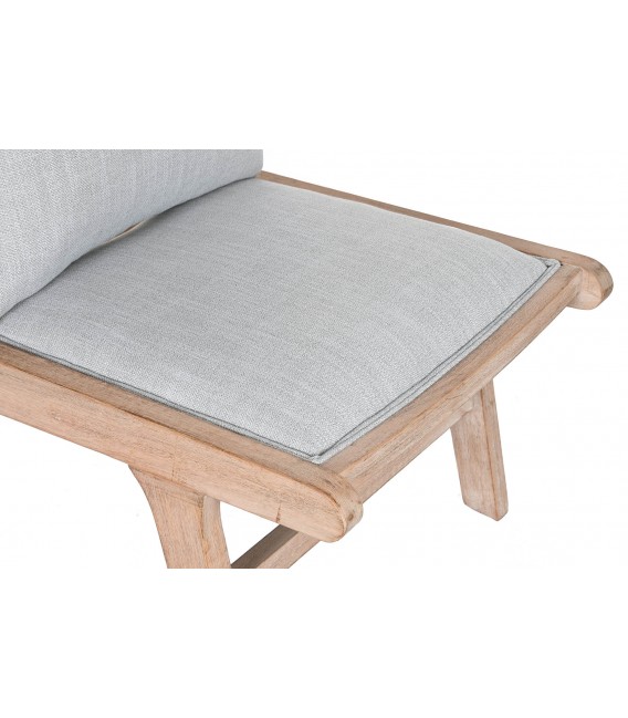 SILLON BAJO 57 X 83 PREFE MADERA NATURAL TELA GRIS CLARO
