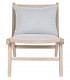 SILLON BAJO 57 X 83 PREFE MADERA NATURAL TELA GRIS CLARO