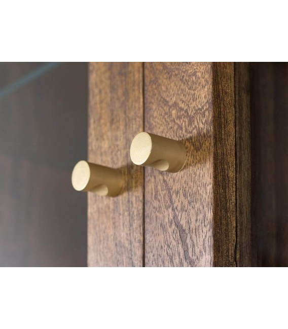 VITRINA 98 X 40 ZENDA MADERA MANGO METAL DORADO