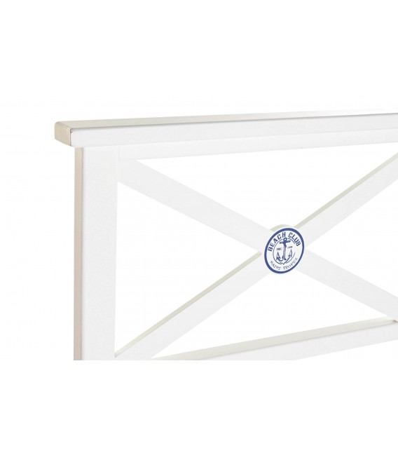 CABECERO 180 X 120 MARINE MADERA LACADA EN  BLANCO