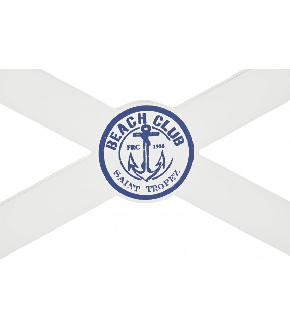 CABECERO 180 X 120 MARINE MADERA LACADA EN  BLANCO