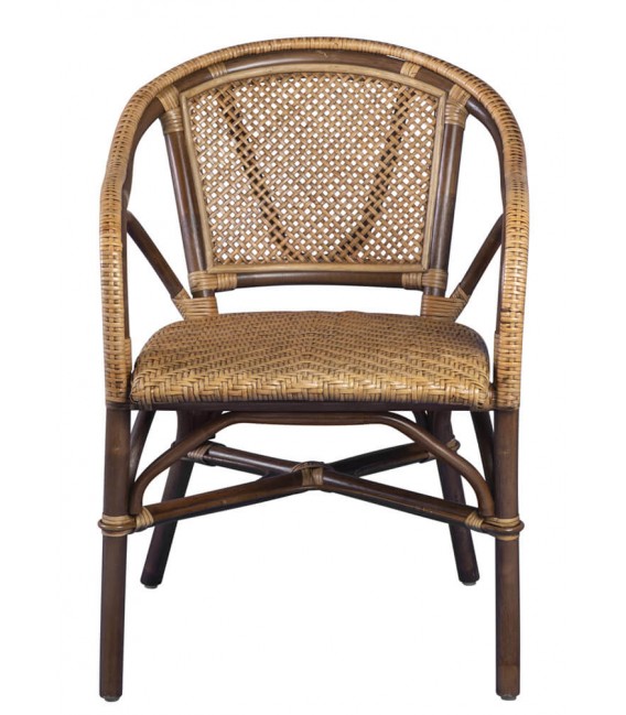 SILLON 56 X 62 CONTRIE RATAN NATURAL Y NOGAL