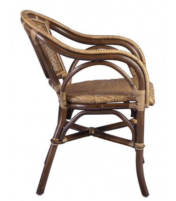 SILLON 56 X 62 CONTRIE RATAN NATURAL Y NOGAL
