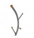 PERCHERO DE PIE 32 Ø SISAK COMBI METAL GRIS MADERA NATURAL