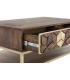 MESA DE CENTRO 100 X 60 ZENDA MADERA MANGO METAL DORADO