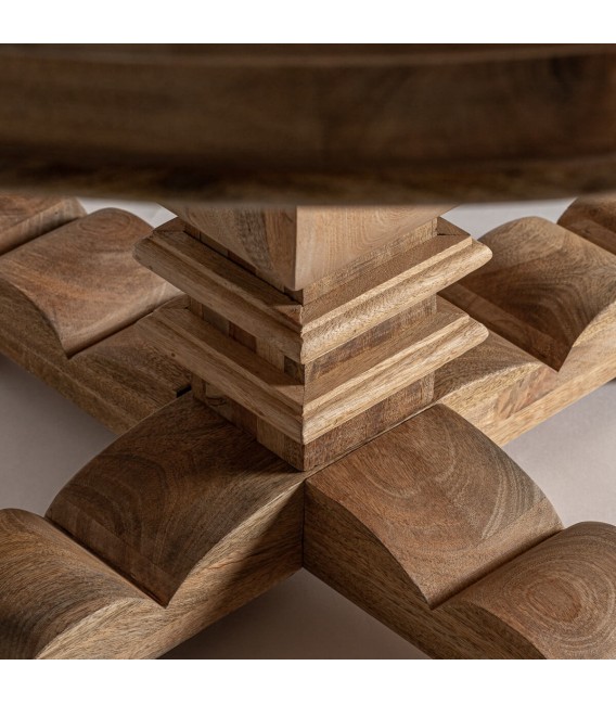 MESA DE COMEDOR 130 Ø KEHRIG MADERA DE MANGO NATURAL
