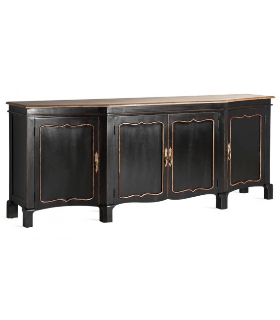 APARADOR 220 X 50 JUSSAC MADERA DE MANGO COLOR NEGRO