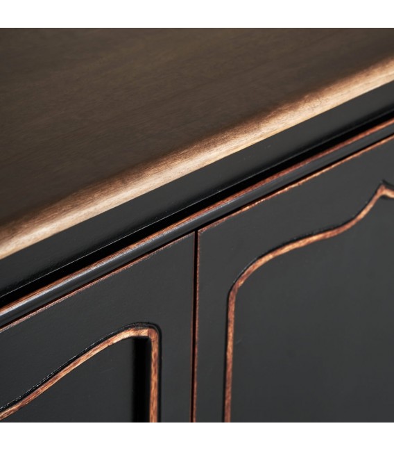 APARADOR 220 X 50 JUSSAC MADERA DE MANGO COLOR NEGRO