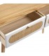 CONSOLA 100 X 30 MANZOR MADERA Y RATAN BLANCO Y NATURAL