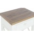 MESITA DE NOCHE 50 X 35 RUFET MADERA PAULONIA NATURAL Y BLANCO