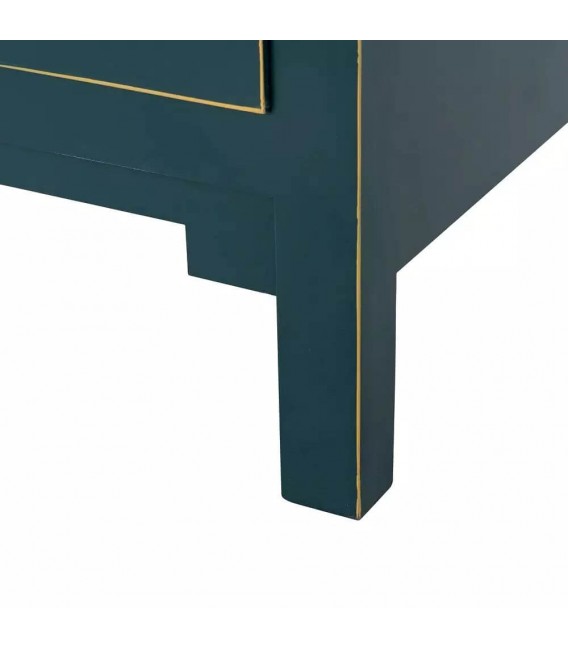 ARMARIO 100 X 45 MARTEA MADERA AZUL PERFILADO ORO