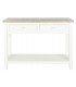 CONSOLA 105 X 38 RUFET MADERA PAULONIA NATURAL Y BLANCO