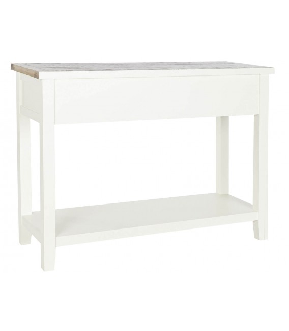 CONSOLA 105 X 38 RUFET MADERA PAULONIA NATURAL Y BLANCO