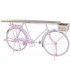 CONSOLA 180 X 41 BICI MADERA MANGO METAL ROSA