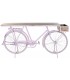 CONSOLA 180 X 41 BICI MADERA MANGO METAL ROSA