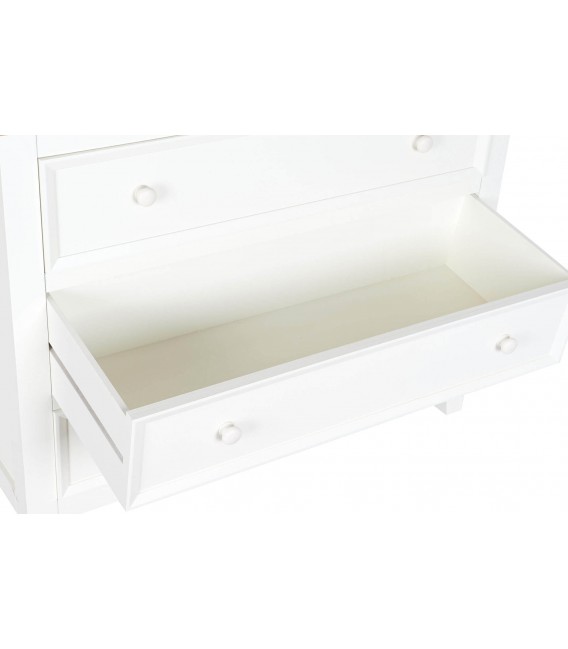 COMODA 94 X 38 RUFET MADERA PAULONIA NATURAL Y BLANCO