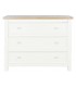 COMODA 94 X 38 RUFET MADERA PAULONIA NATURAL Y BLANCO