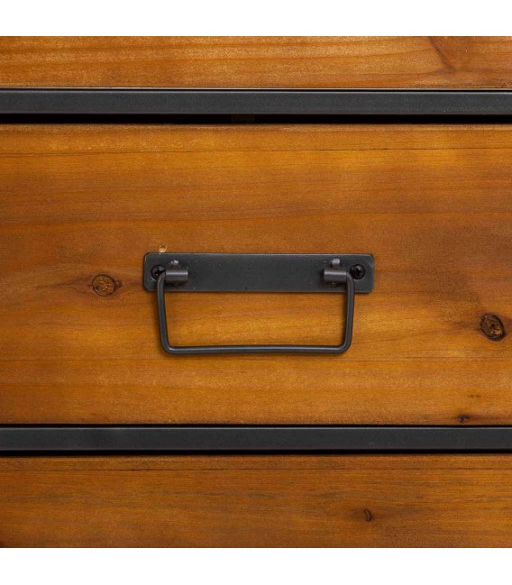 APARADOR 120 X 40 PRETRA MADERA ABETO METAL HIERRO