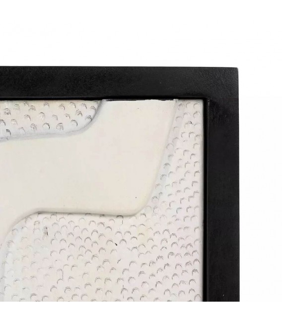 TAQUILLON 102 X 41 PICASSO MADERA BLANCA METAL NEGRO Y ACERO