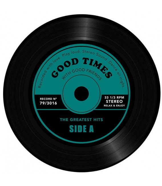 MESITA AUXILLIAR 40 Ø SINGLE CRISTAL AZUL