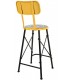 TABURETE 46 X 40 CRUTER METAL AMARILLO
