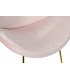 SILLA 63 X 57 BEST METAL ORO TERCIOPELO ROSA