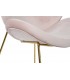 SILLA 63 X 57 BEST METAL ORO TERCIOPELO ROSA