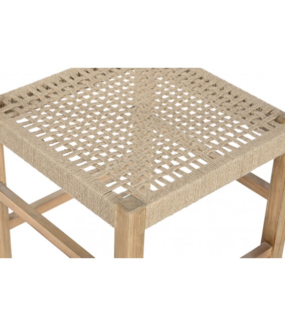 SILLA 46 X 45 PRADERA MADERA PINO NATURAL YUTE NATURAL