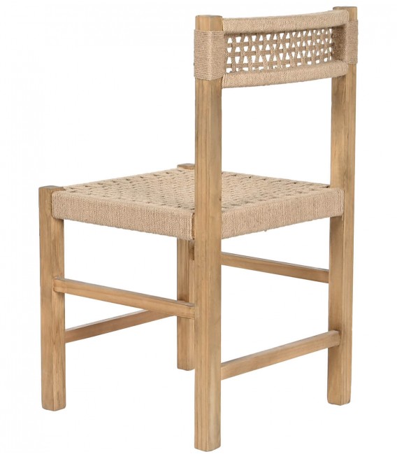 SILLA 46 X 45 PRADERA MADERA PINO NATURAL YUTE NATURAL