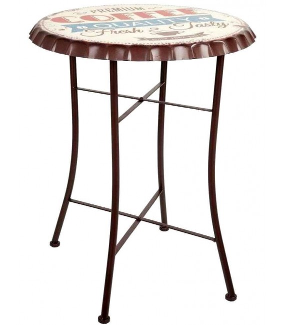 MESA DE COMEDOR VELADOR 60 Ø CHAPA METAL MULTICOLOR