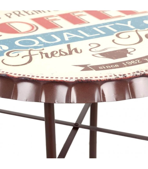 MESA DE COMEDOR VELADOR 60 Ø CHAPA METAL MULTICOLOR