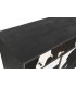 APARADOR 172 X 45 MOU MADERA METAL NEGRO Y PIEL