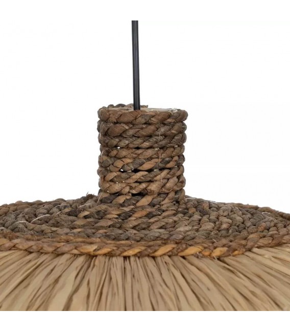 LAMPARA DE TECHO 50 Ø FLUTUA ARTESANAL FIBRA NATURAL