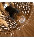 LAMPARA DE TECHO 50 Ø FLUTUA ARTESANAL FIBRA NATURAL