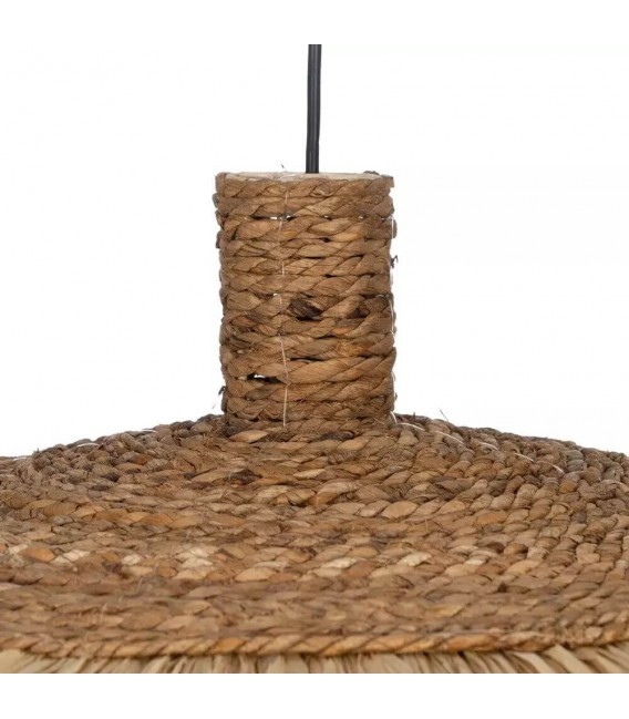 LAMPARA DE TECHO 80 Ø FLUTUA ARTESANAL FIBRA NATURAL