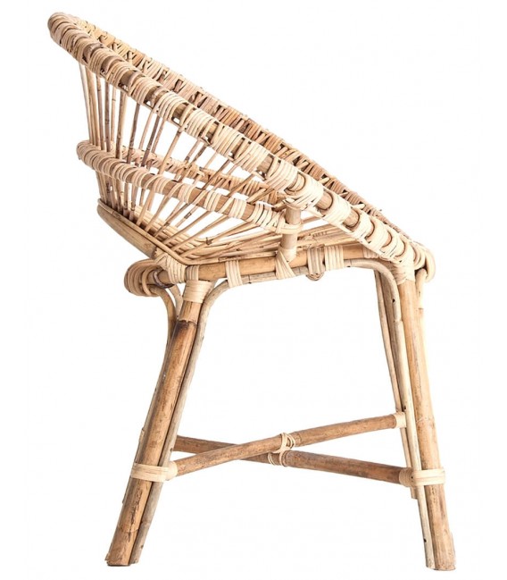 SILLON 74 X 61 CHILAW RATAN NATURAL TRENZADO