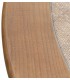 MESA DE COMEDOR 120 Ø MANILA ROBLE Y RATAN NATURAL