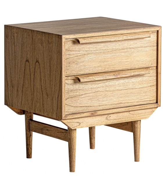 MESITA DE NOCHE 55 X 47 NYRY MADERA MINDI NATURAL