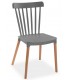 SILLA 43 X 53 TOTEM MADERA NATURAL Y PP GRIS