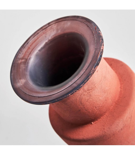 JARRON 15 Ø CLEN VIDRIO COLOR TERRACOTA