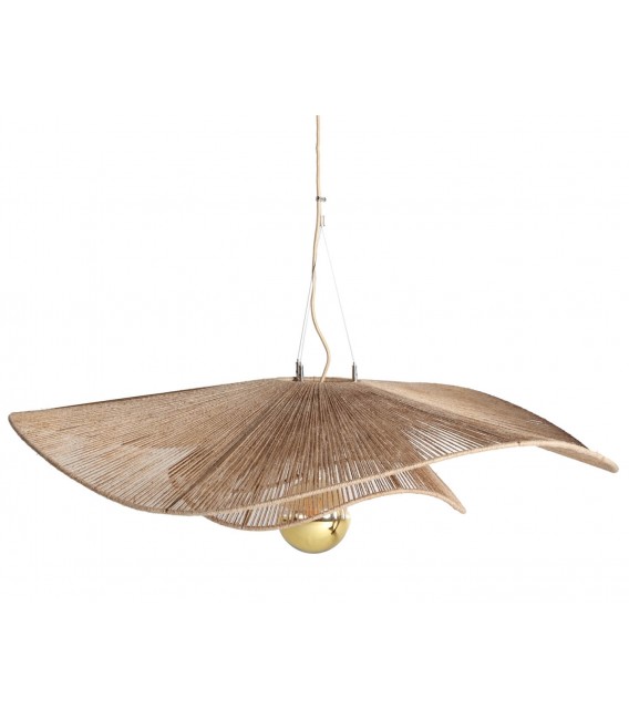 LAMPARA DE TECHO 102 Ø PAPUA YUTE NATURAL