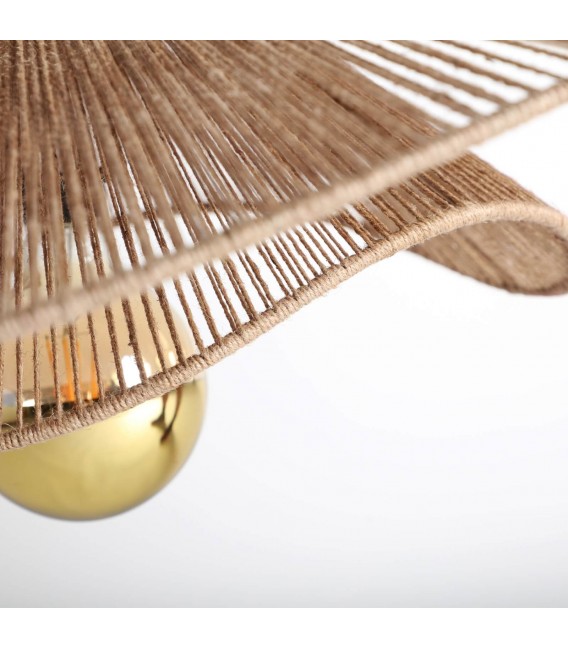 LAMPARA DE TECHO 102 Ø PAPUA YUTE NATURAL