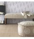 BANCO PIE DE CAMA 120 X 40 FRERIA TELA BEIGE MADERA NOGAL