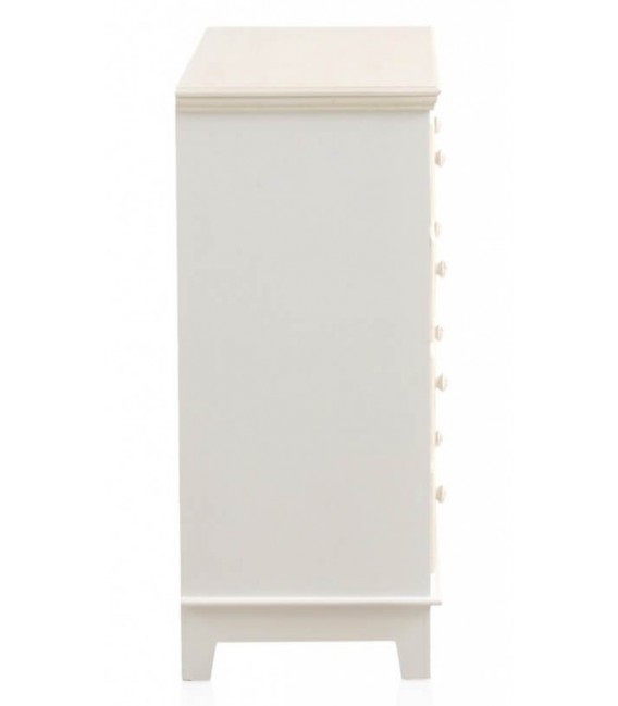COMODA 80 X 40 SAULIA MADERA BLANCO Y CREMA