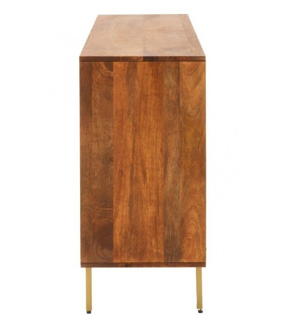 APARADOR 170 X 40 ROLTIOR MADERA COLOR CEREZO METAL DORADO