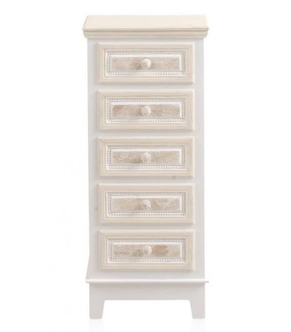 SINFONIER 40 X 30 SAULIA MADERA BLANCO Y CREMA